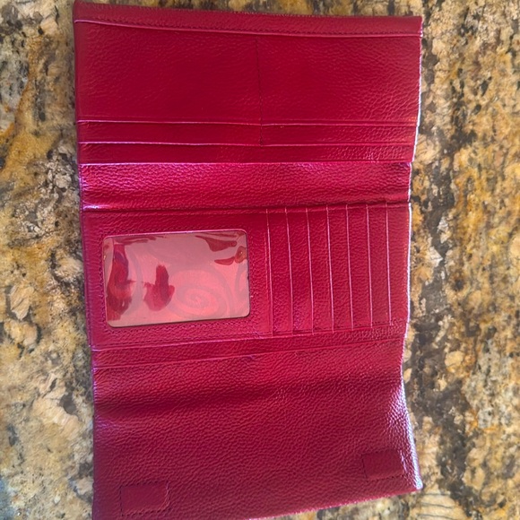 Brighton red leather wallet. - Picture 2 of 3